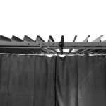 Metalna gazebo tenda Belize 3x4m sa duplim krovom i bočnim zavijesama (Kopiraj)