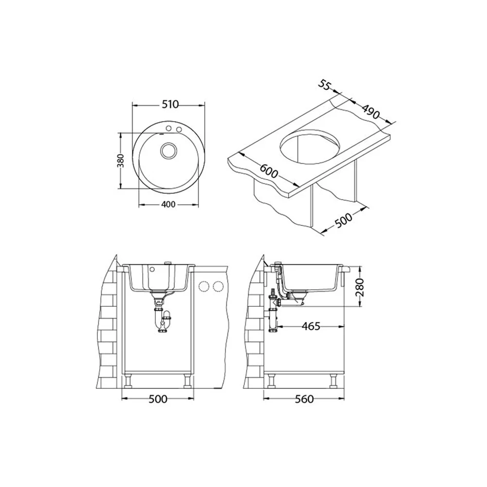 Alveus sudoper Rock 130 + slavina Jana (Kopiraj)