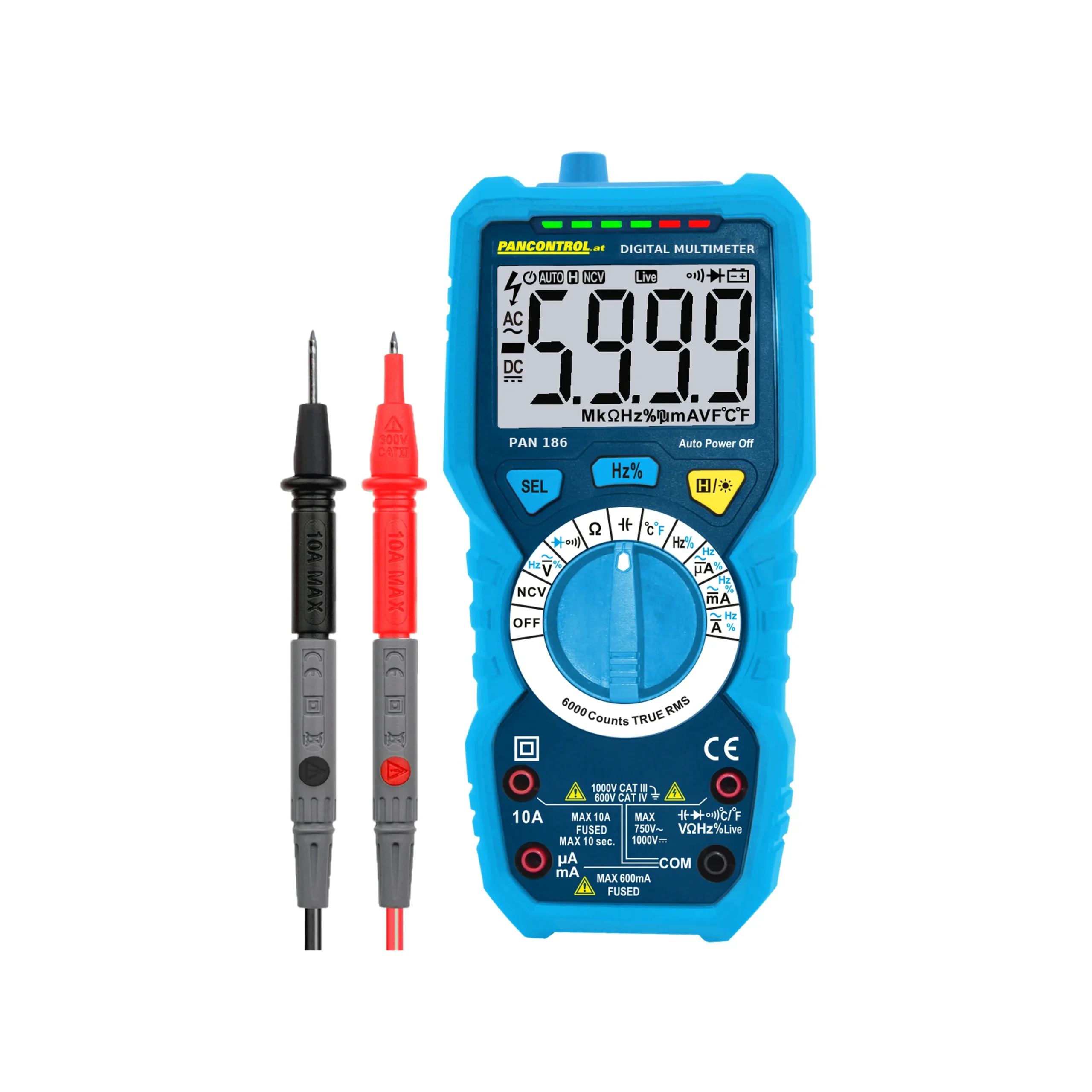 PAN 186 Pancontrol digitalni multimetar PAN Minimeter CAT III 600V - 1259895 (Kopiraj)