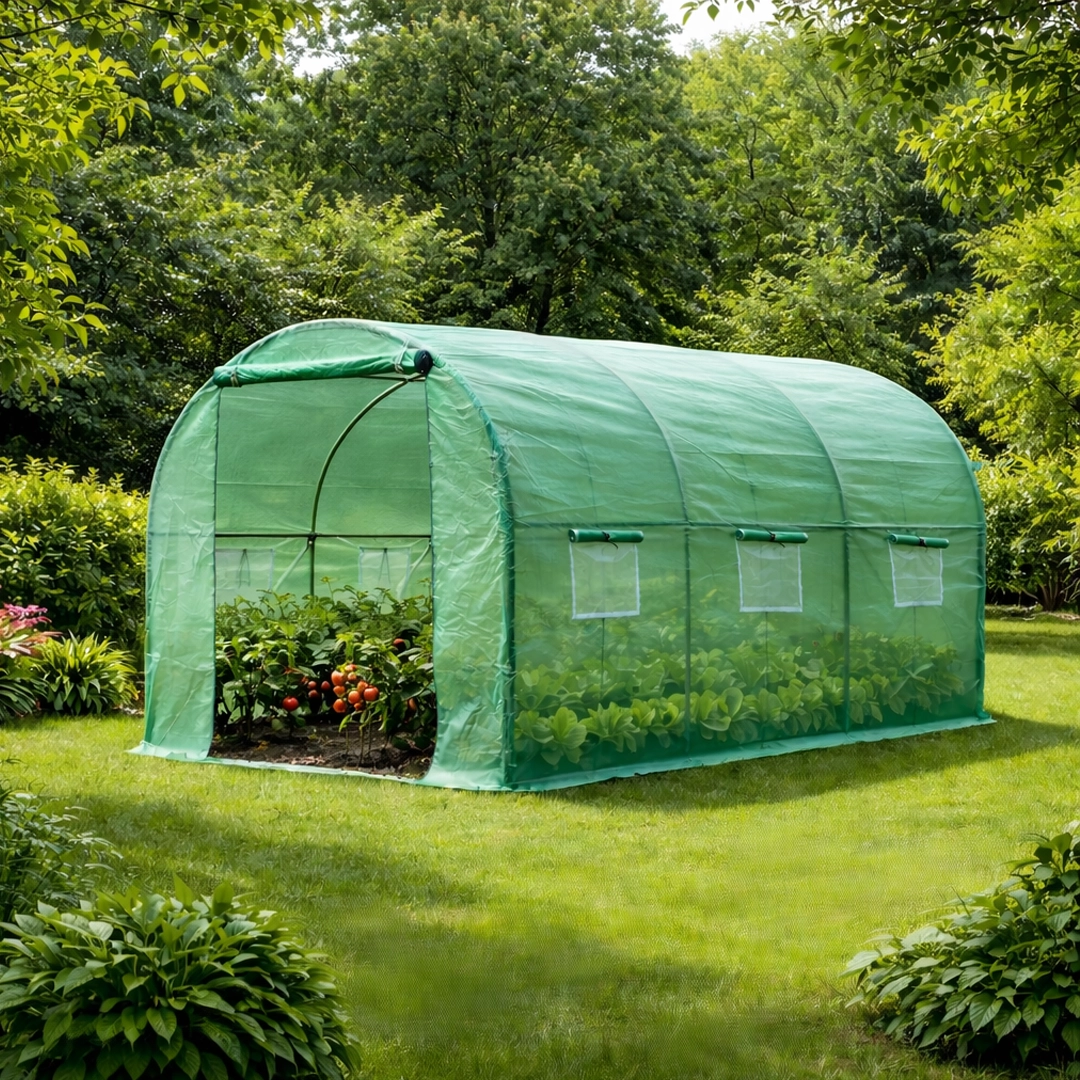 Expert montažni plastenik sa 8 prozora 8 x 3 x 2 m TunnelPRO (Kopiraj)