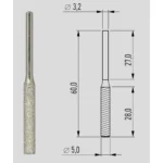 Proxxon glodalo dijamnatsko za stalko i keramiku 3.2 x 5 mm 2/1 28246