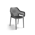 BICA baštenska stolica plastična Aria - Tamno siva