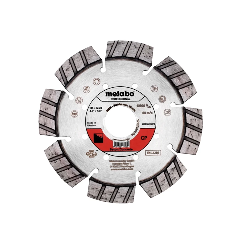 62857000021 METABO dijamantska rezna ploča za armirani beton 115 x 22.23 mm PROFESIONAL - 628570000