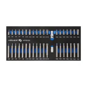 HOEGERT 112-dijelni set nasadnih ključeva 1/4" i 1/2" i bitova  HT1R232 (Kopiraj)