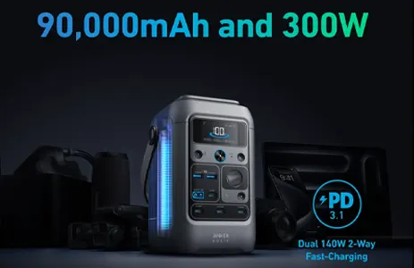 SOLIX C300 DC banner 3 Anker prenosni aku agregat SOLIX C300 DC 288Wh - 300W