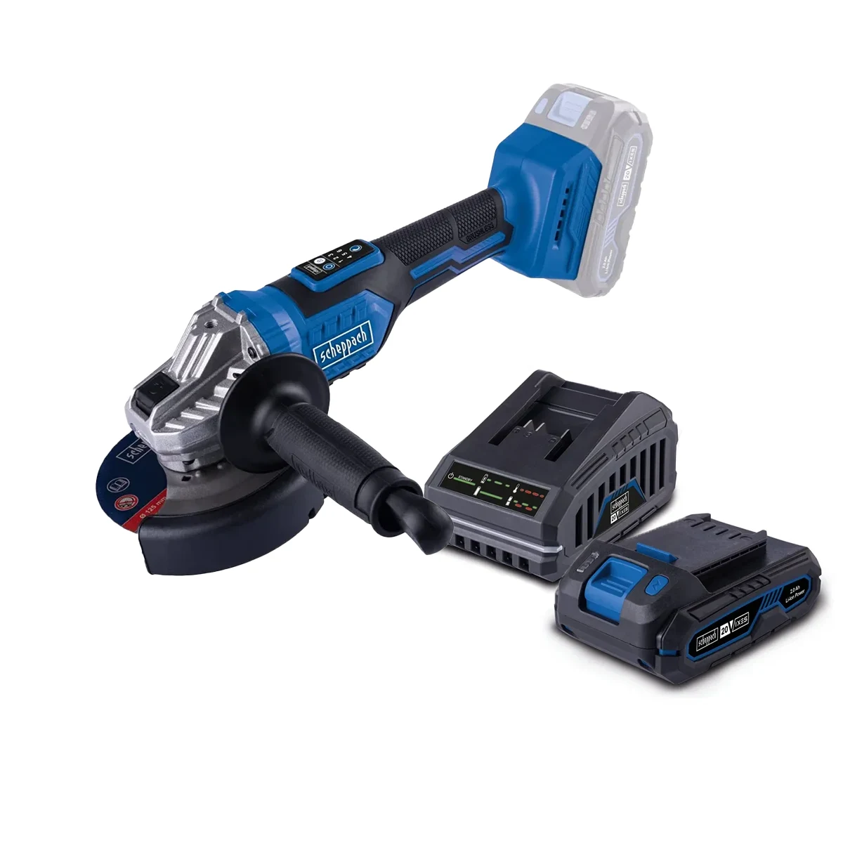 bc ag125 x ss2 Scheppach aku ugaona kutna brusilica Brushless IXES BC-AG125-X - Solo (Kopiraj)