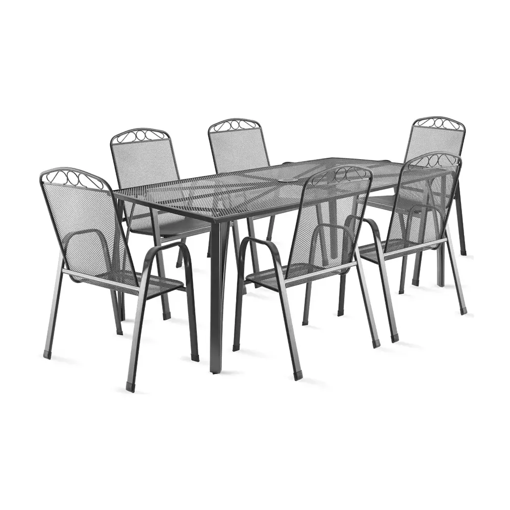 FDZN5320 5305 Fieldmann metalni baštenski sto FZDN 5320 - 150 x 96 x 71 cm (Kopiraj)