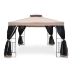 Ruris metalna tenda Pergola 295395 sa ručno podesivim krovom - 395x295x220cm (Kopiraj)