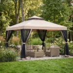 Ruris metalna tenda Pergola 295395 sa ručno podesivim krovom - 395x295x220cm (Kopiraj)