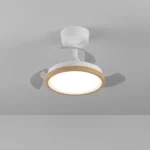 EGLO stropni plafonski ventilator sa LED rasvjetom Malpica bijela-drvo