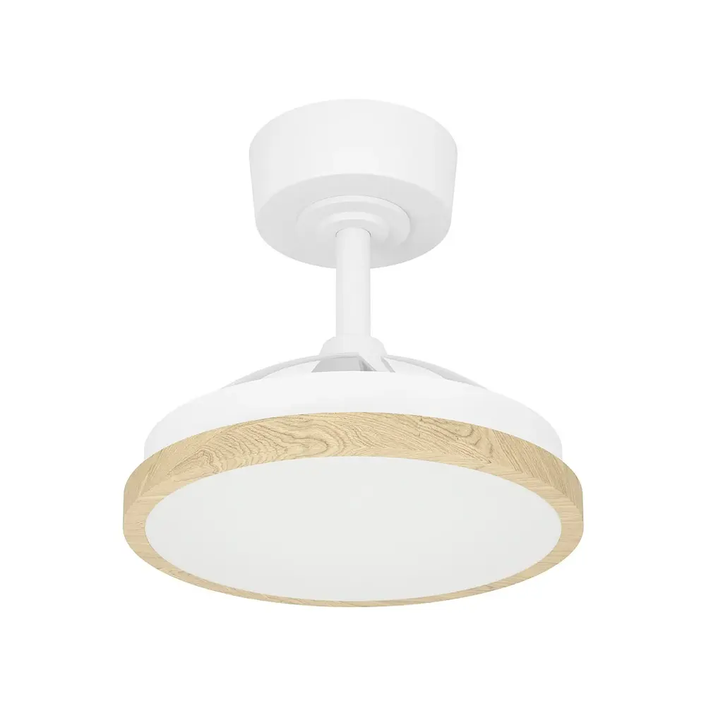 Malpica drvo EGLO stropni plafonski ventilator sa LED rasvjetom Malpica bijela-drvo