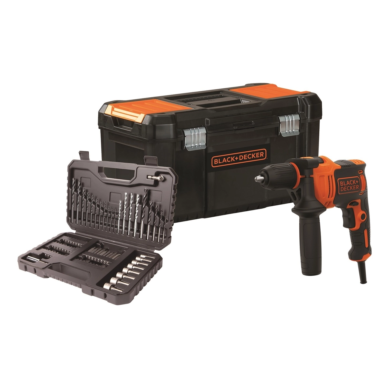 BEH710KA802 Black+Decker udarna bušilica sa 32-dijelnim setom pribora BEH850KA32 850W (Kopiraj)